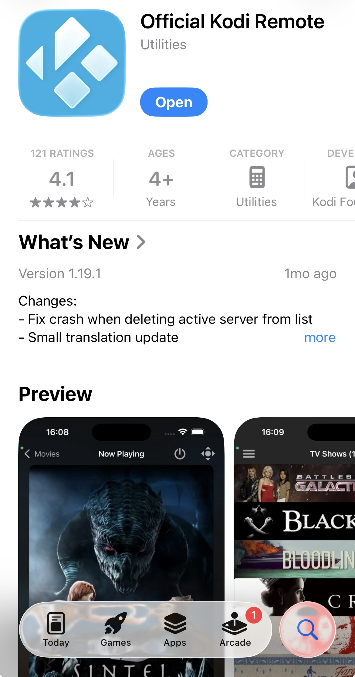 Official Kodi Remote