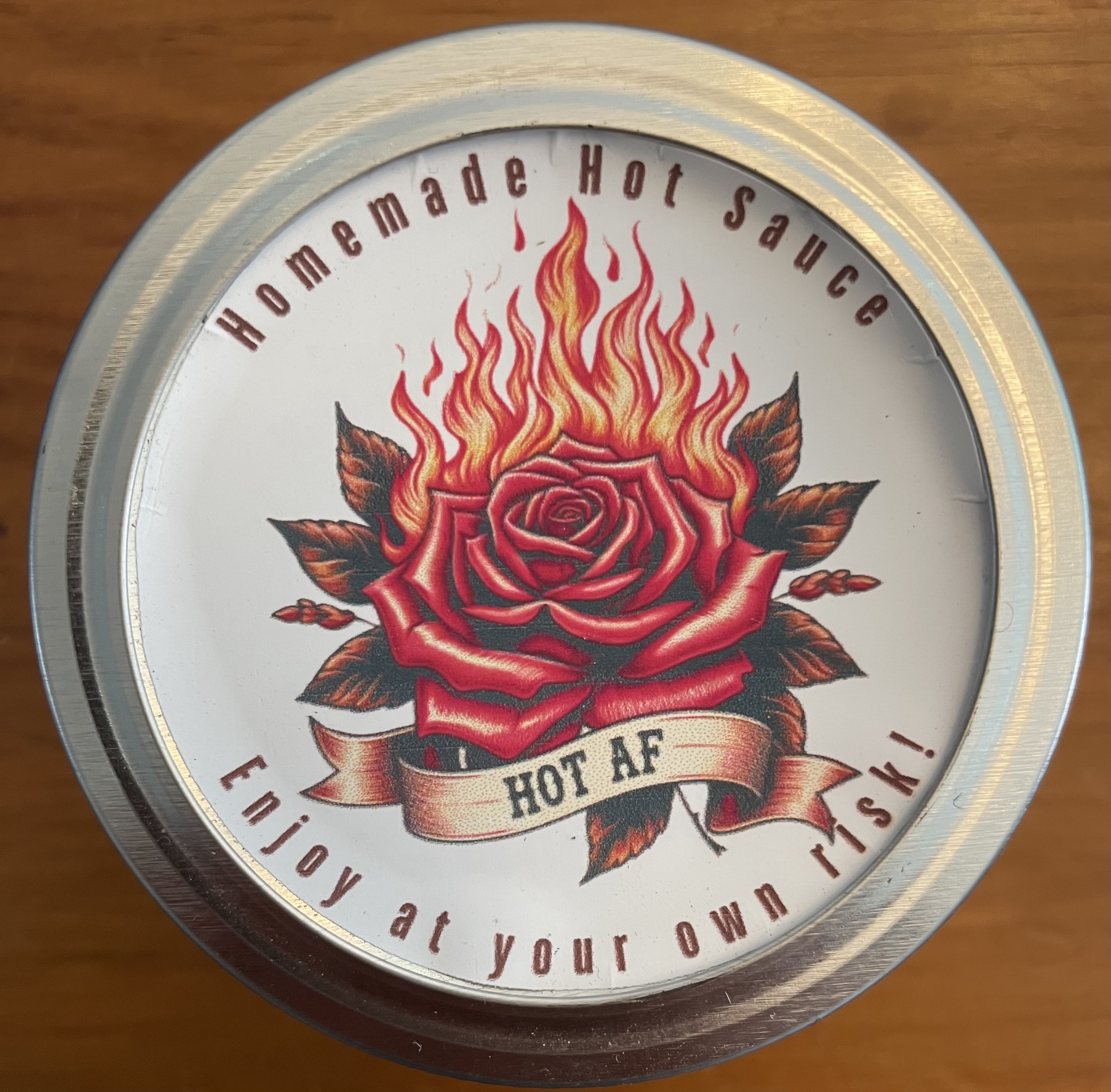 Hot AF - Glass Mason Jar 125ml / 4.2-Ounce